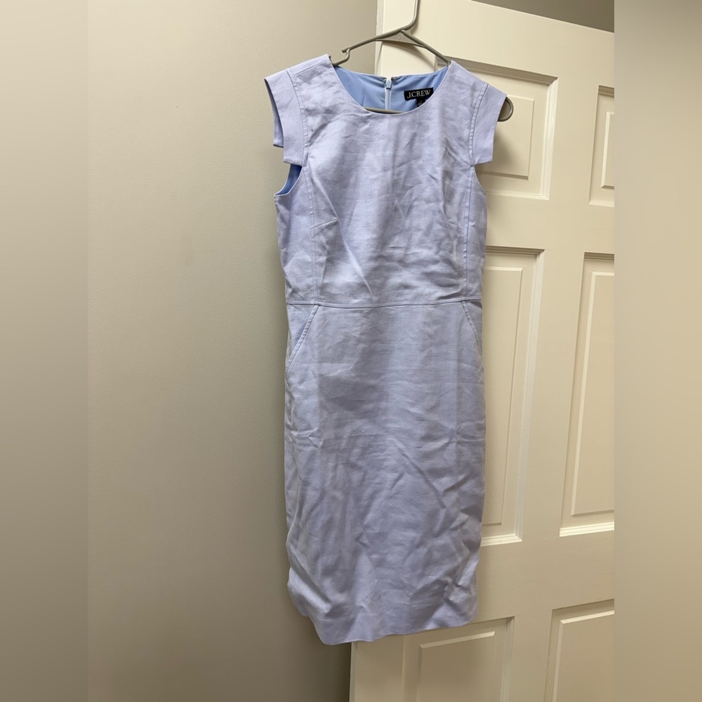 J. Crew Soft Blue Midi Dress